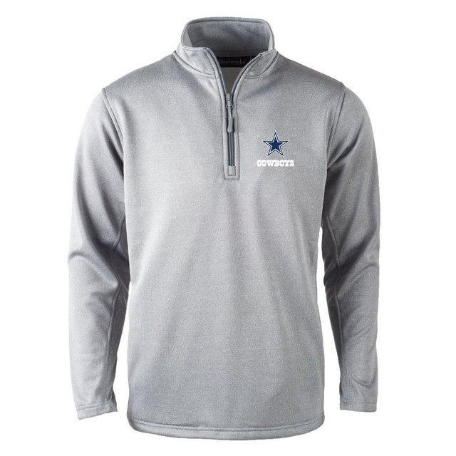 dunbrooke Men's Navy Dallas Cowboys All-Star Tech Quarter-Zip Top