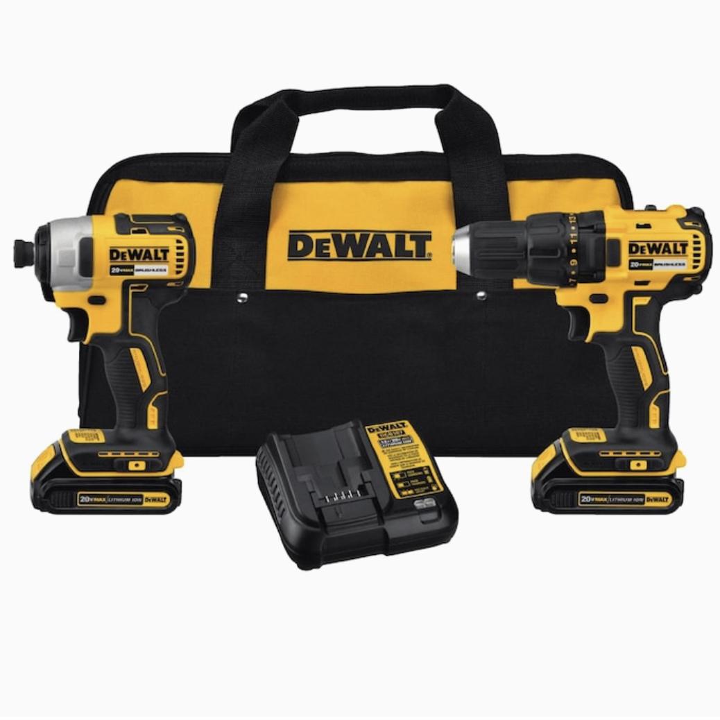 20-Volt MAX XR Cordless Brushless Drill/Impact Combo Kit with Two 20-Volt 2.0Ah Batteries and Charger (2-Tool)