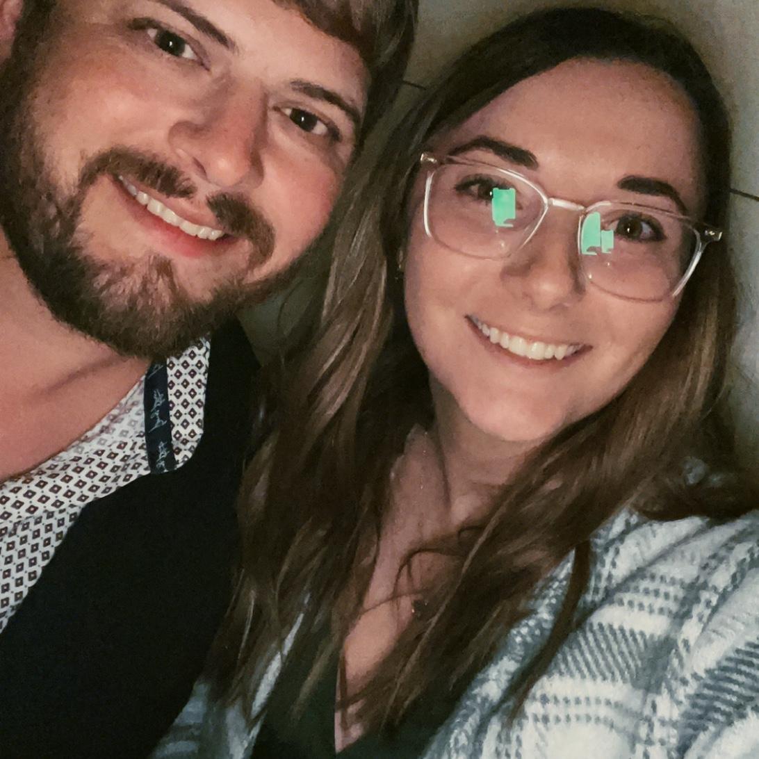 This photo was taken at my cousin, Holt and Riley Biedermann, wedding. I was very sick this weekend from food poisoning. Poor Michael had to take care of me. December 2021.