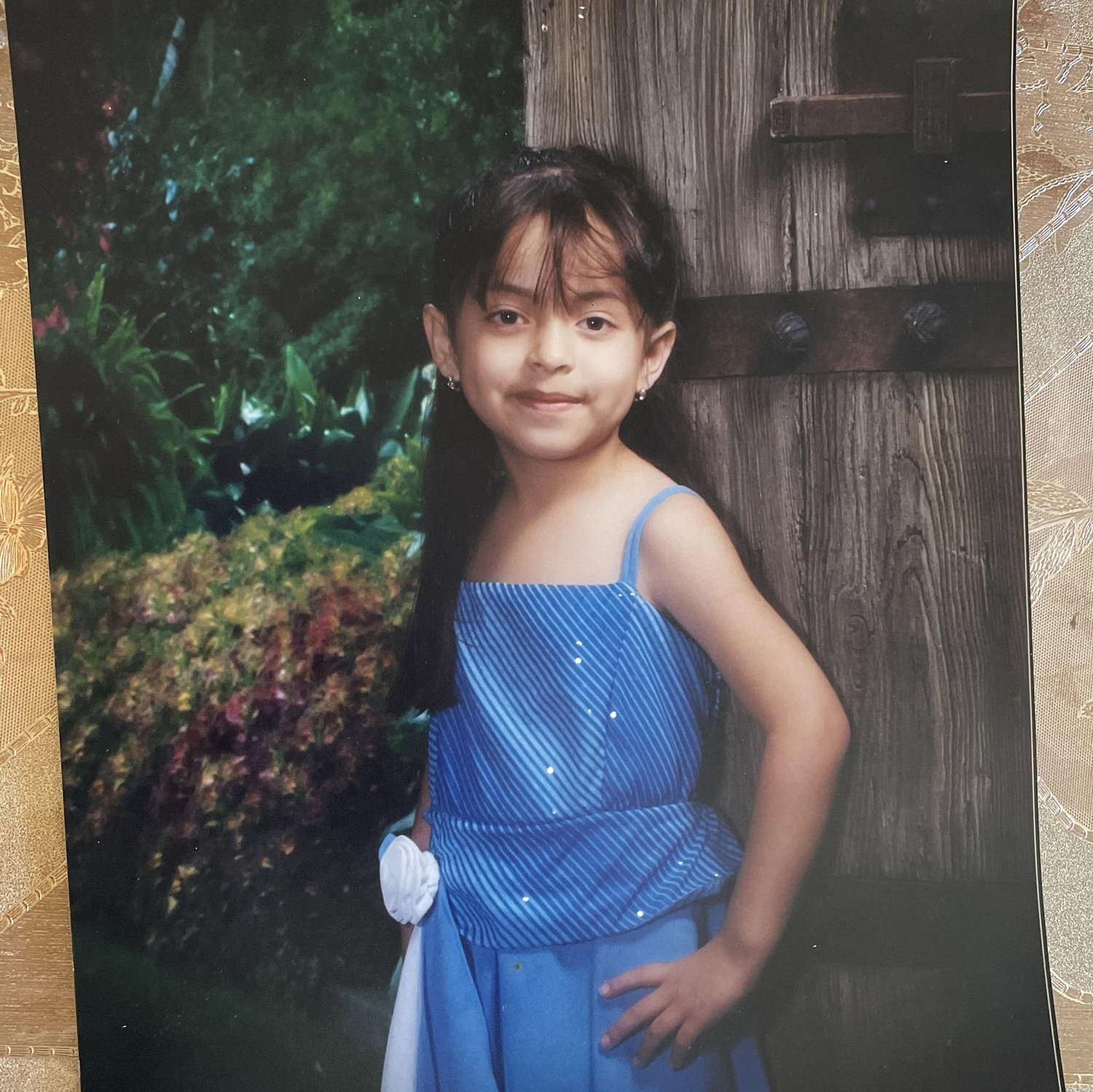 We shared childhood pictures with each other.