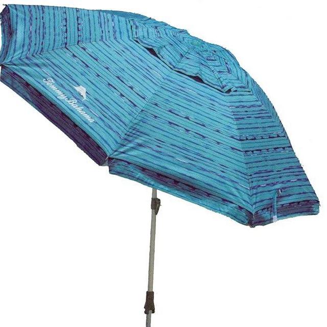 Sepras T0MMY BAHAMA 8 ft Beach Umbrella with wind vent and sand anchor