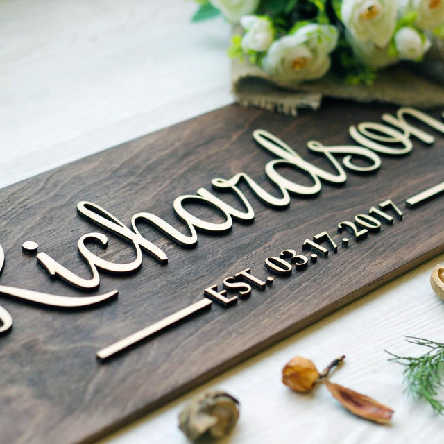 Christmas family gifts Last Name Established Sign, Wedding gift last name Established wood sign Family Name Established Sign Wall decor Home