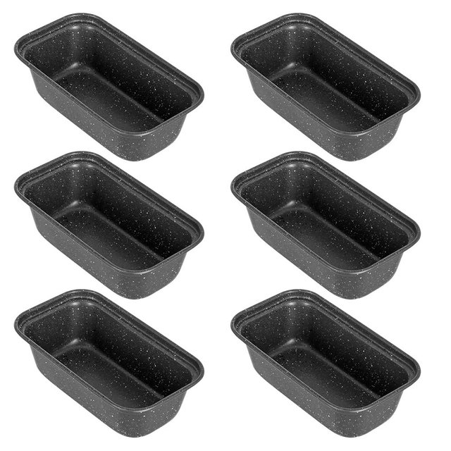 Walooza Mini Loaf Pan, 6x3 Inch Nonstick Bread Pans for Baking, Oven & Air Fryer Safe Small Banana Bread & Meatloaf Pan, Carbon Steel Baking Tins for Homemade Bread (Mini Loaf Pan(6-pack))
