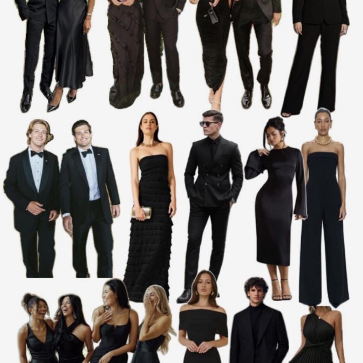 Couples all black attire inspo