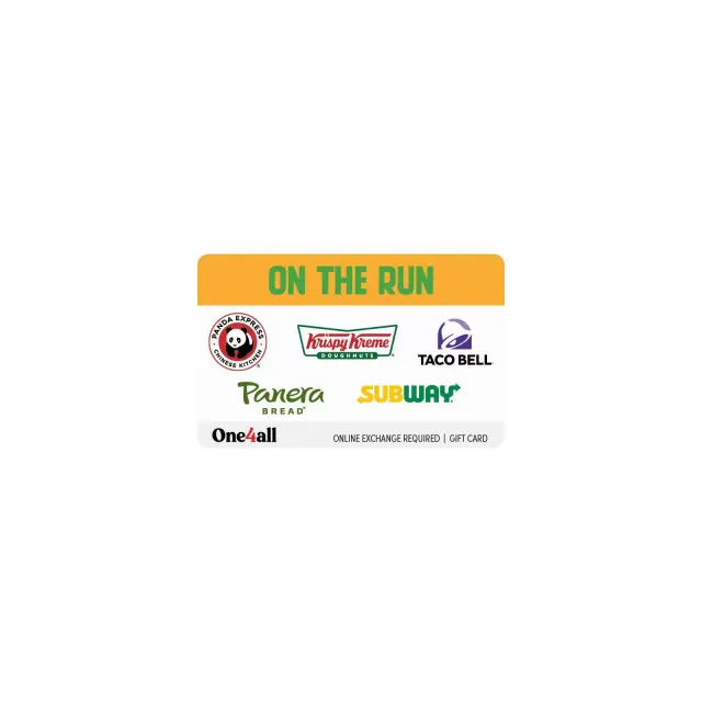 $100 On The Run Gift Card