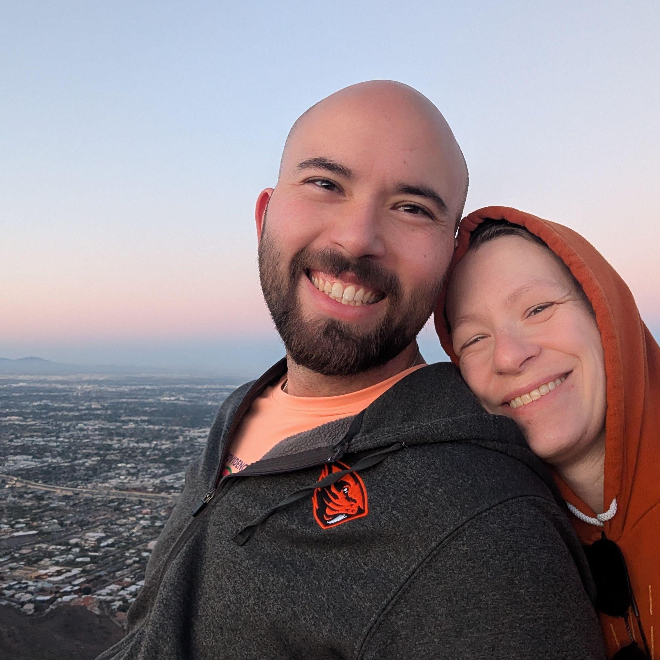 Piestewa Peak in Phoenix, AZ, at sunrise