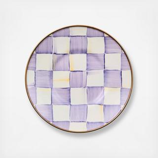 Violet Check Saucer