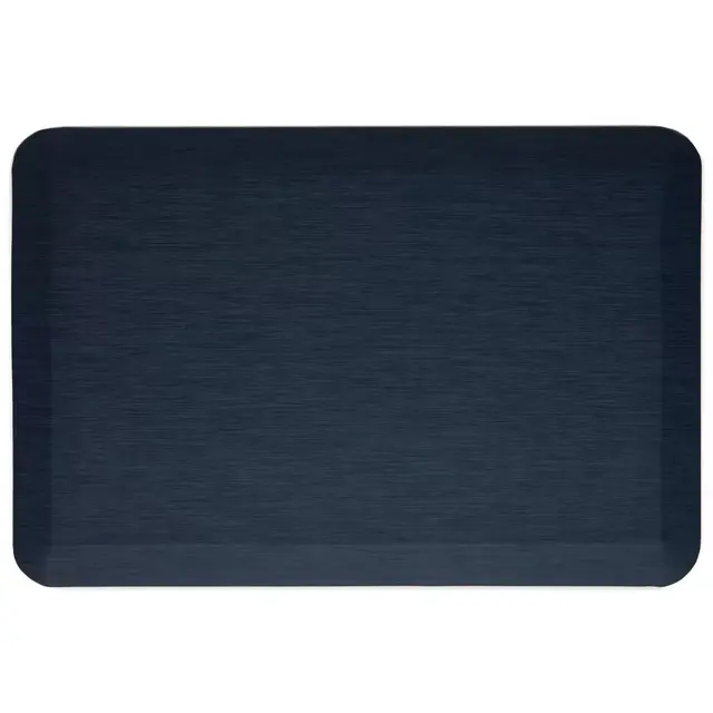 Our Table™ Linen Texture 20-Inch x 30-Inch Anti-Fatigue Kitchen Mat in Navy