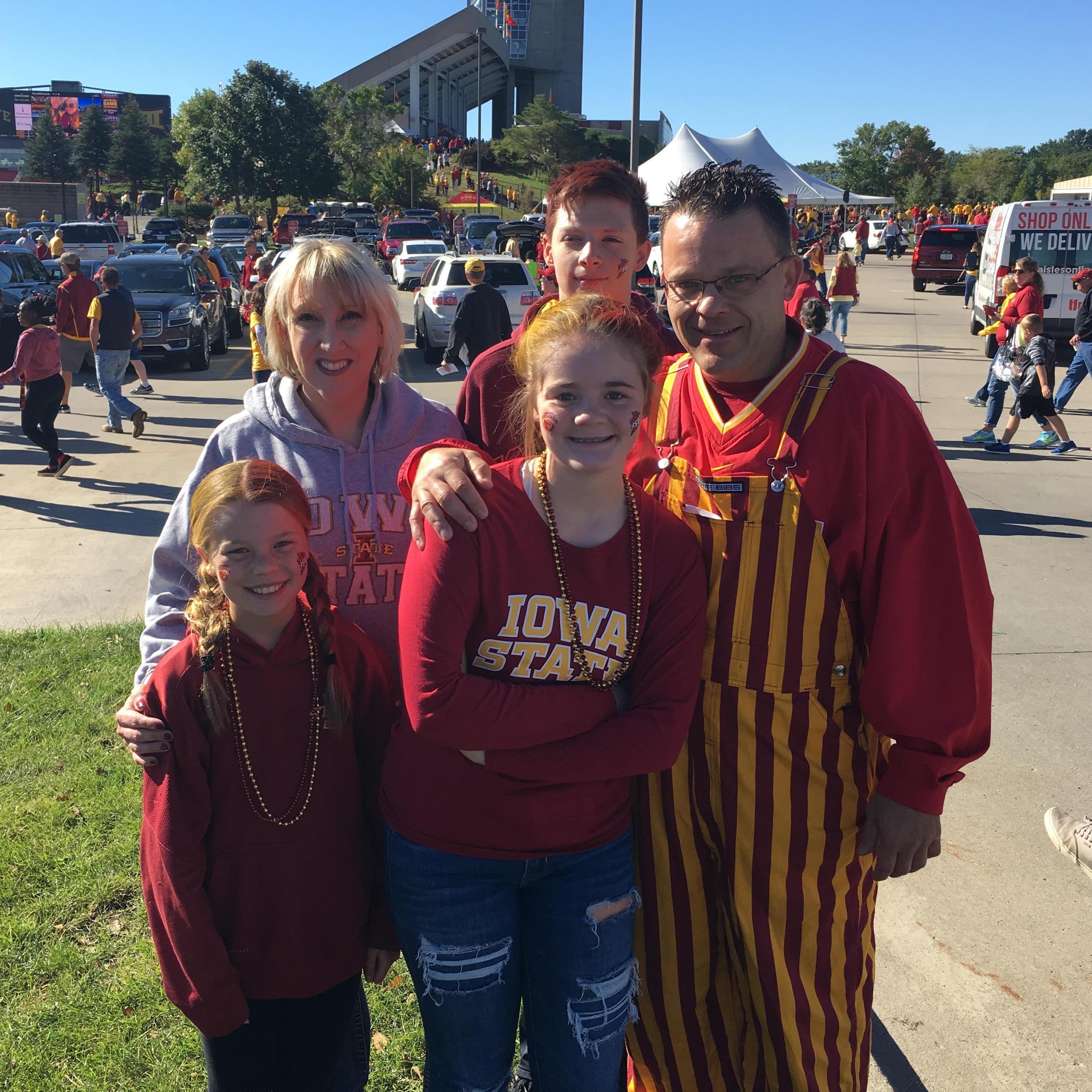 Family Iowa State Game - Go Cyclones!
