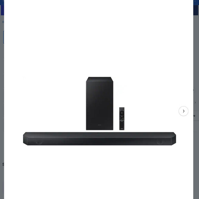 Samsung - HW-Q600C 3.1.2 Channel Q-series Soundbar with Wireless Subwoofer, Dolby Atmos and Q-Symphony - Titan Black