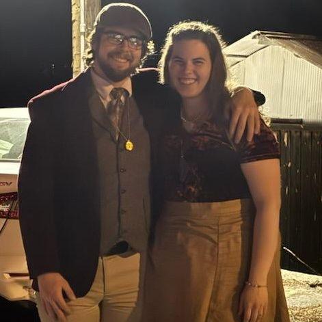 Our outfits matched on Holy Thursday Mass!