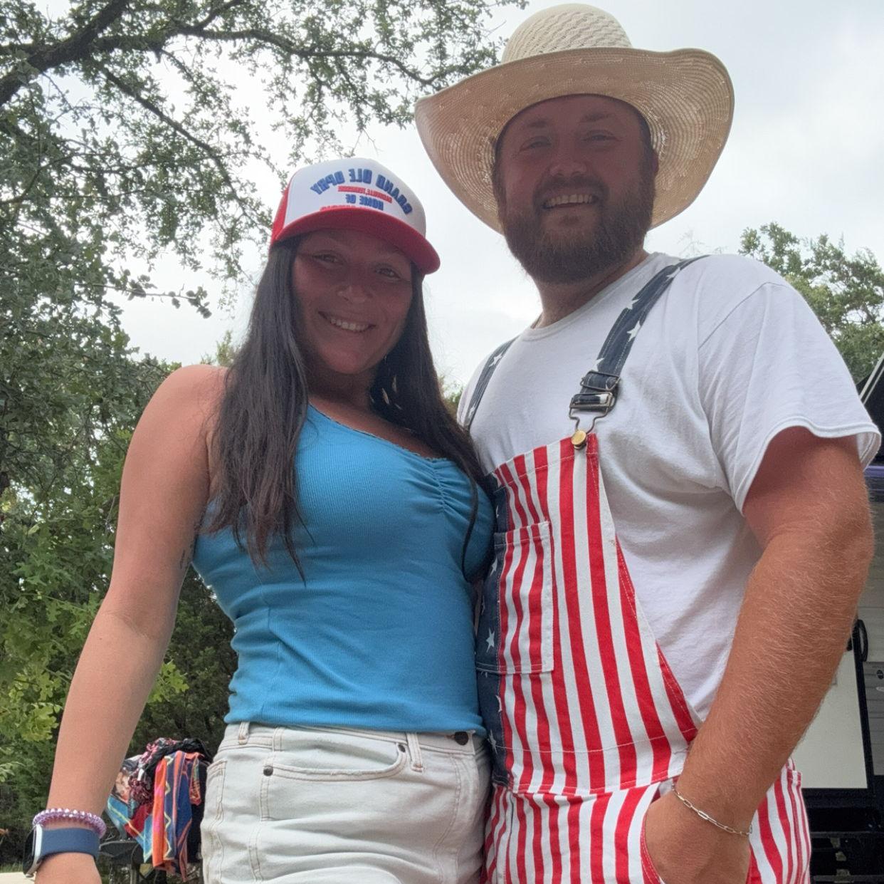I promise I didn’t force him to buy the overalls