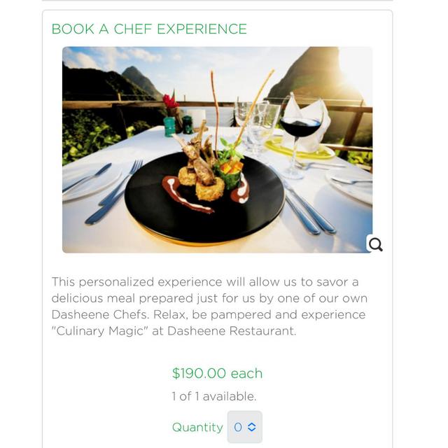 Honeymoon Private Chef Experience