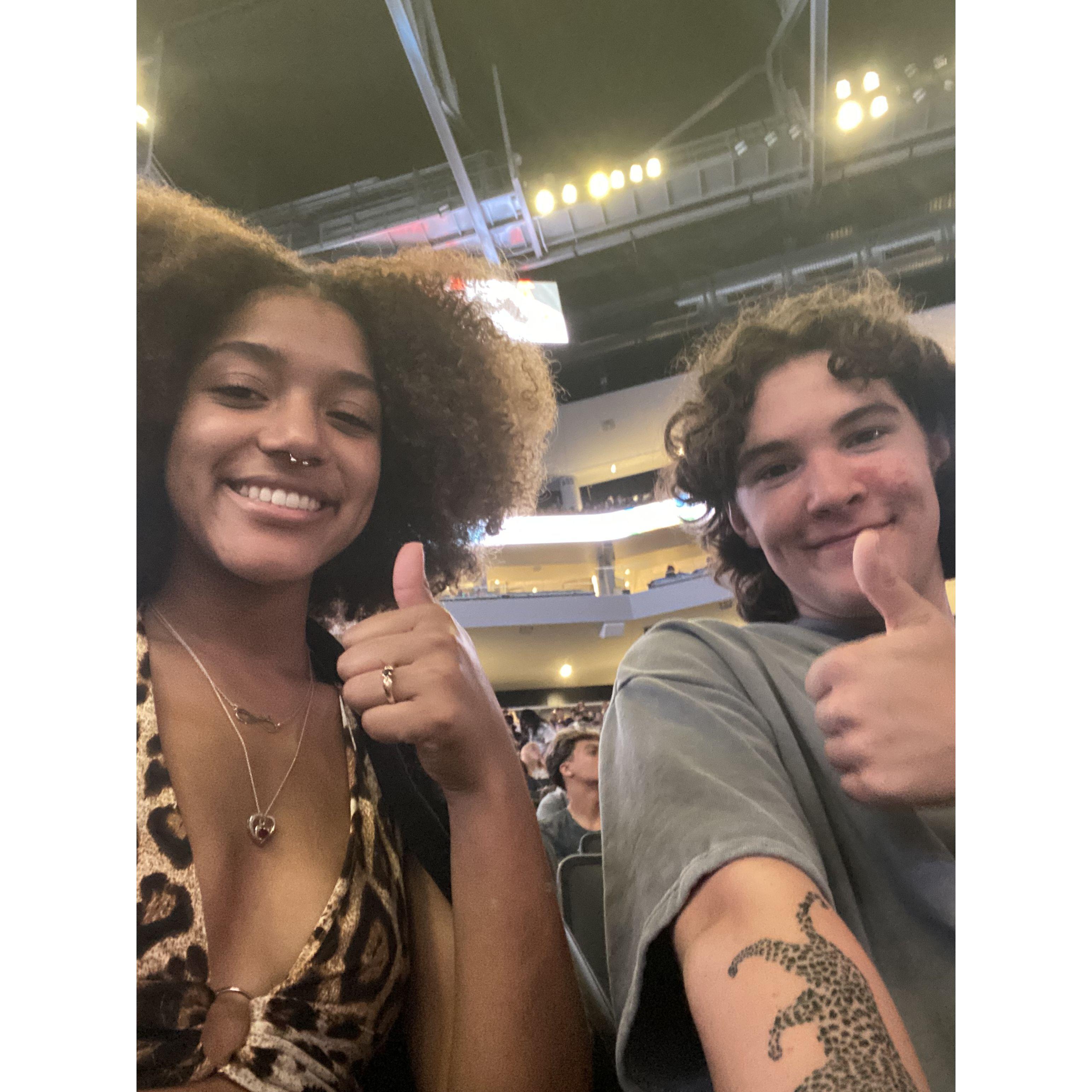 Summer 2022 
-Anyce surprised me with Kendrick Lamar tickets for an anniversary gift.