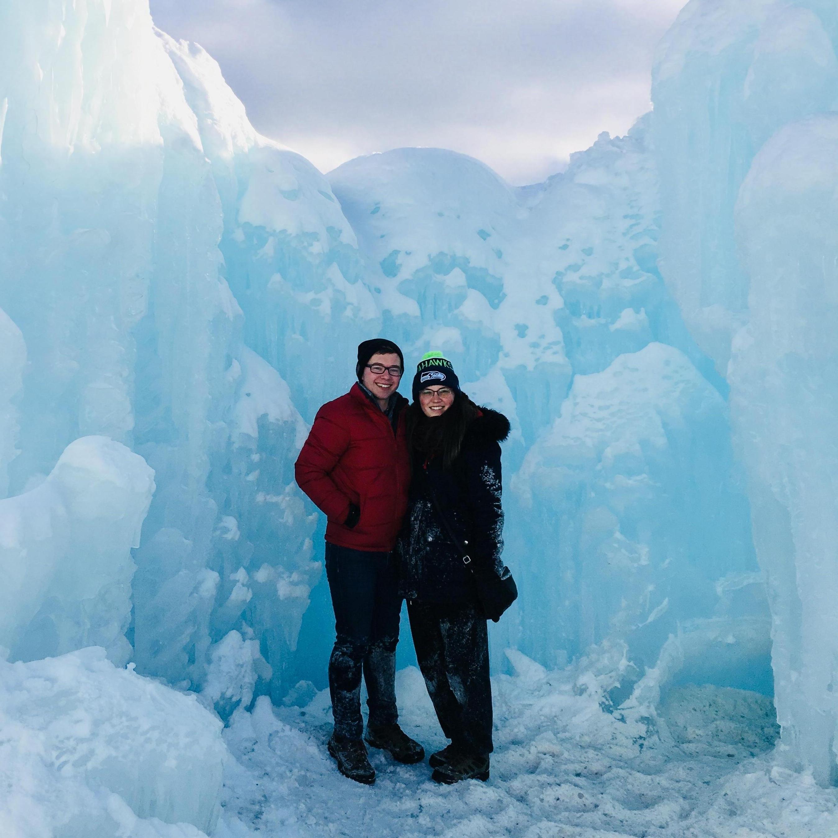 Our first visit to the Dillon Ice Castles.