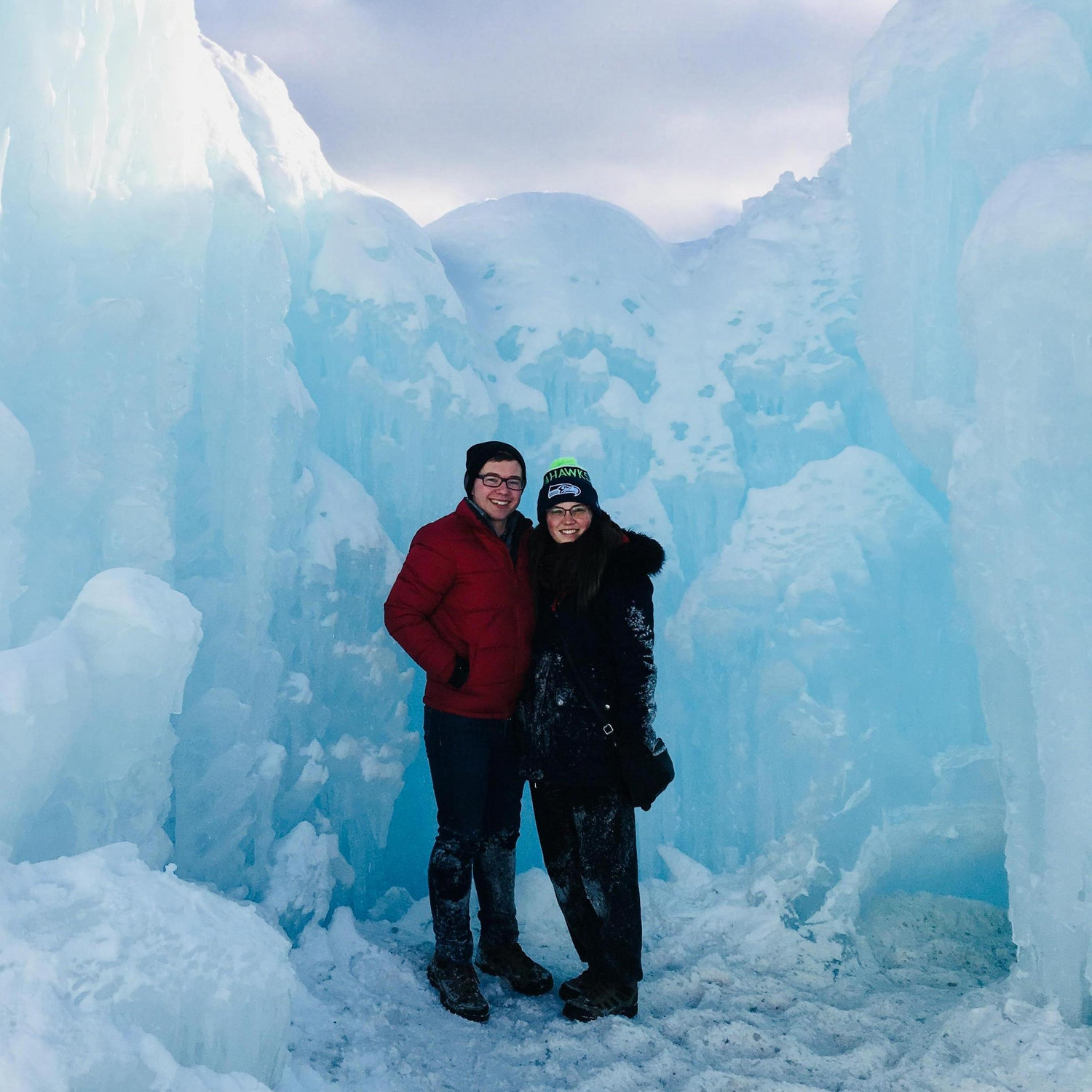 Our first visit to the Dillon Ice Castles.