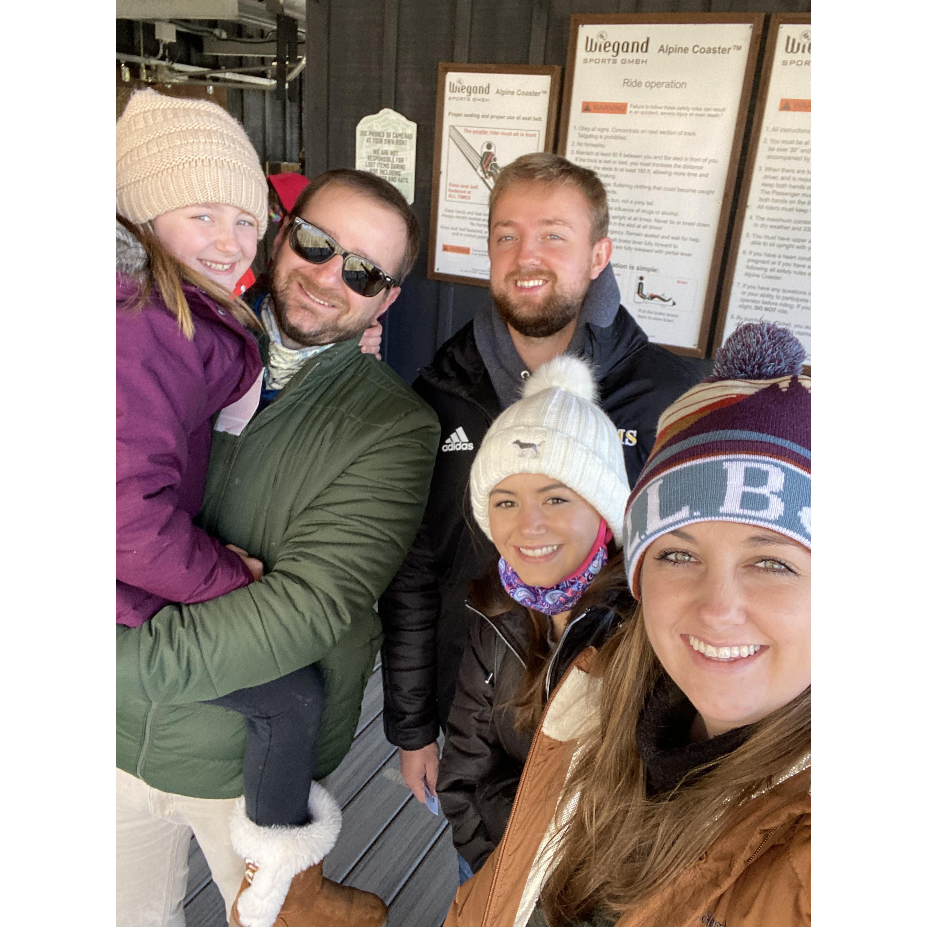 The Mountain Coasters were so much fun!