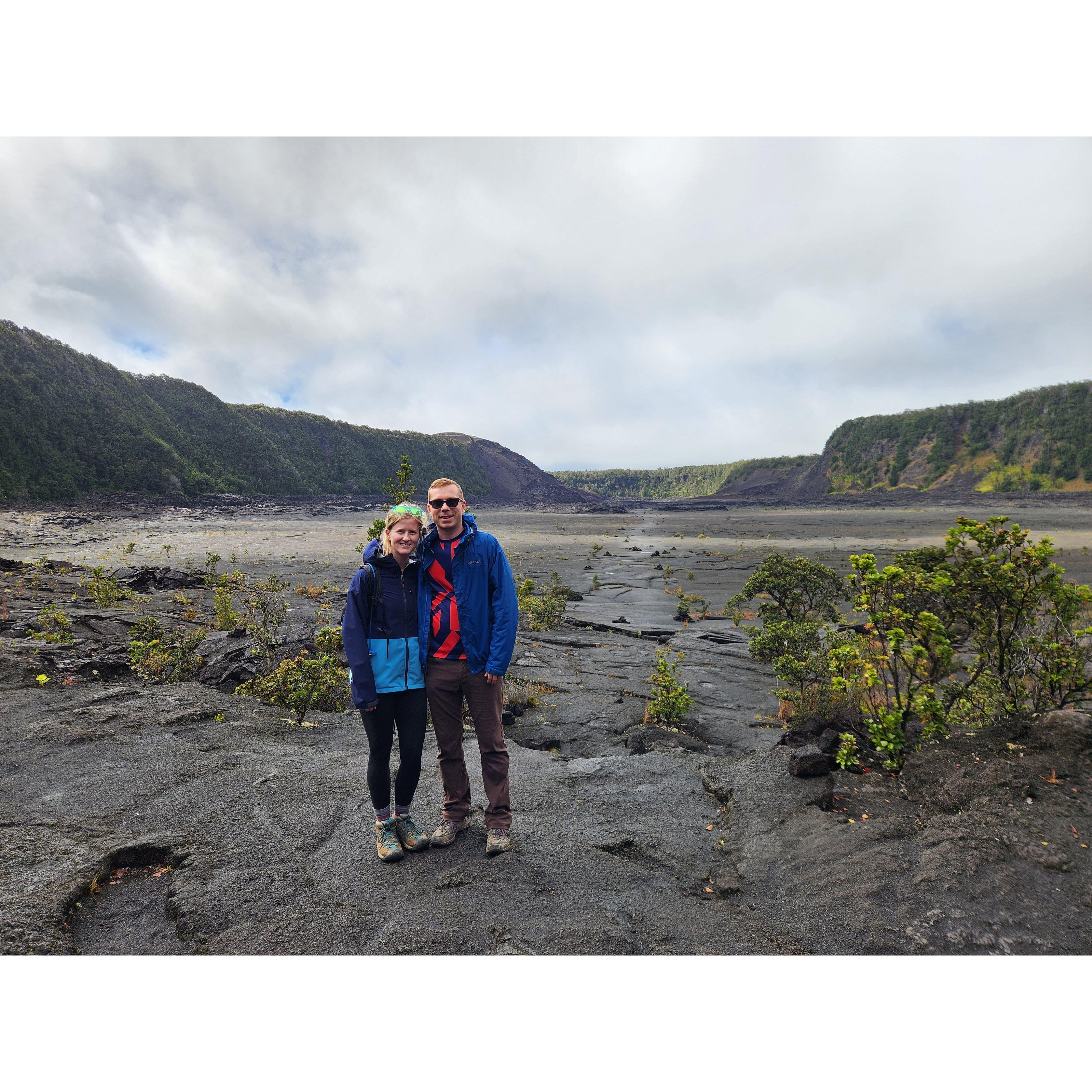 Hiking on lava at Volcano National Park!