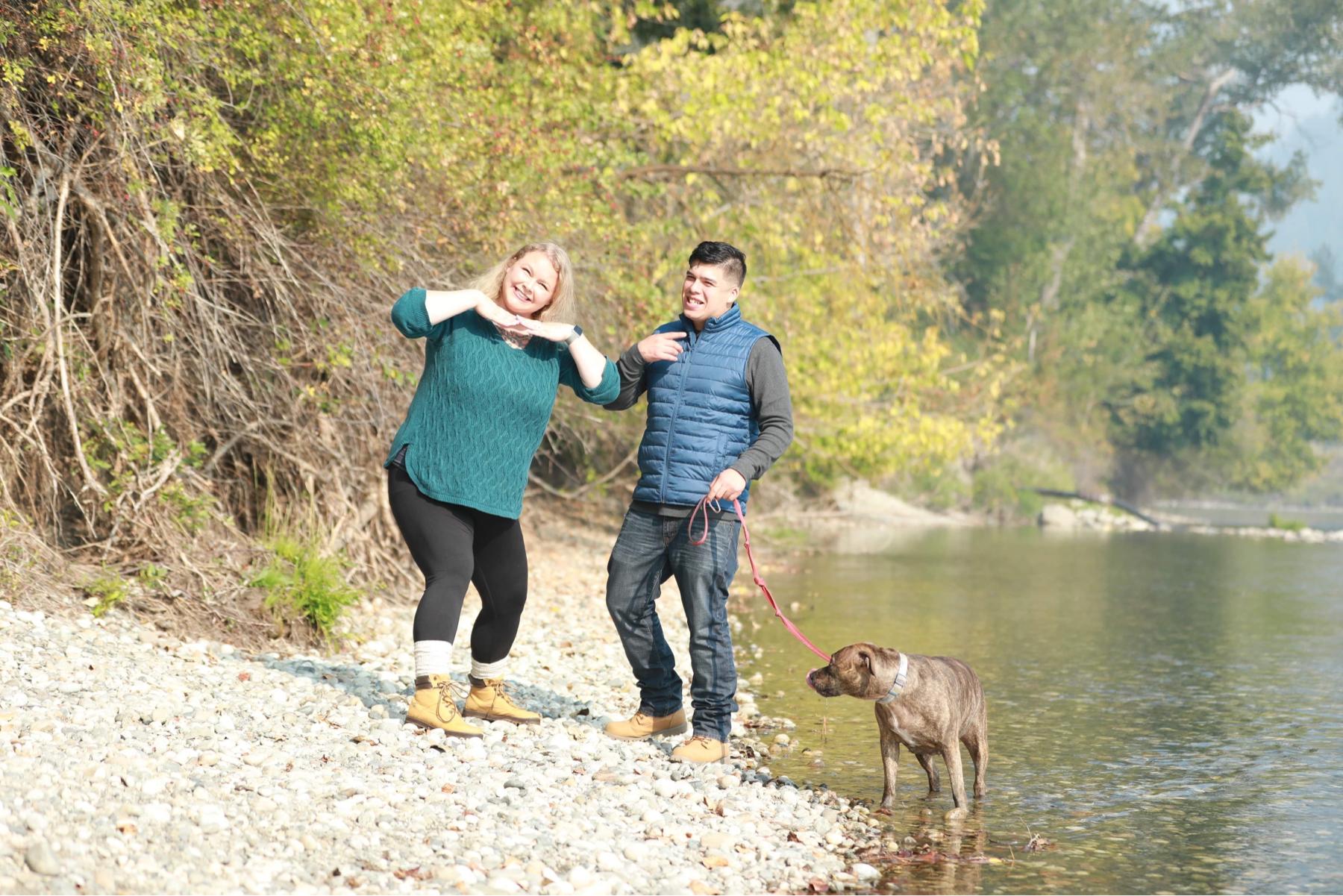 Engagement photo bloopers, we like to have fun!