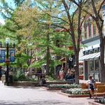 Pearl Street Mall in Downtown Boulder, Co