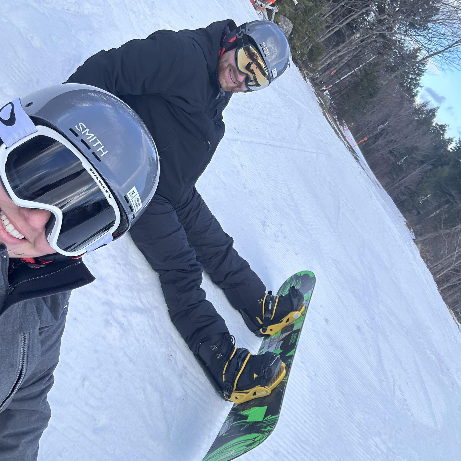 Snowboarding in Vermont