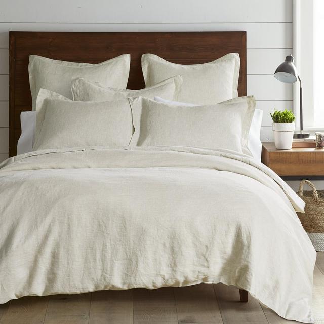 Washed Linen King Duvet Cover - Natural - Levtex Home