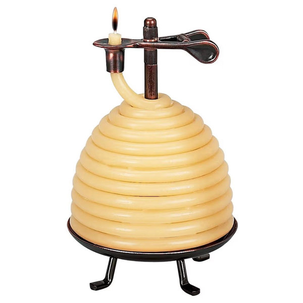 Candle by the Hour 50-Hour Beehive Candle, Eco-friendly Natural Beeswax with Cotton Wick