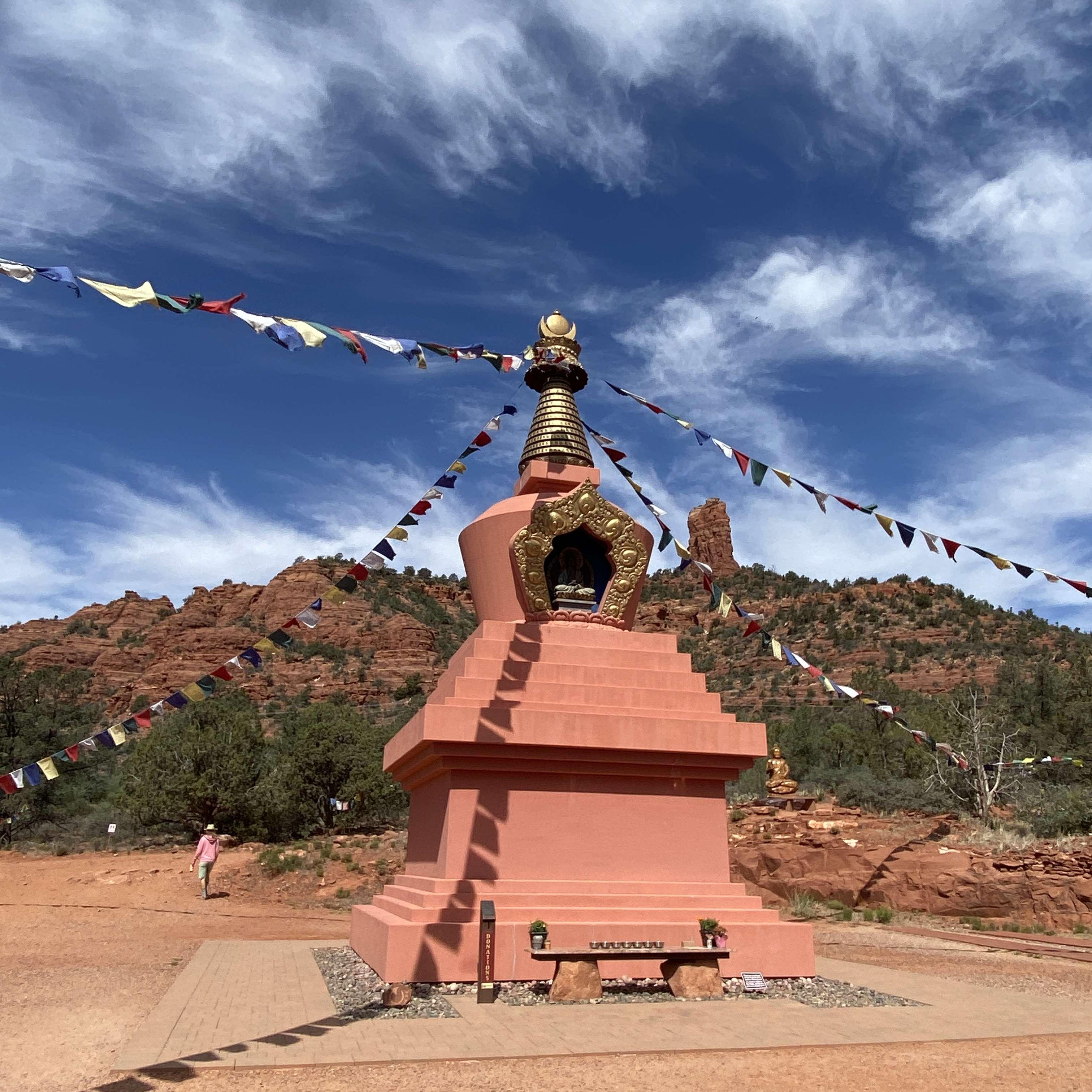 A Buddhist Stupha we visited.