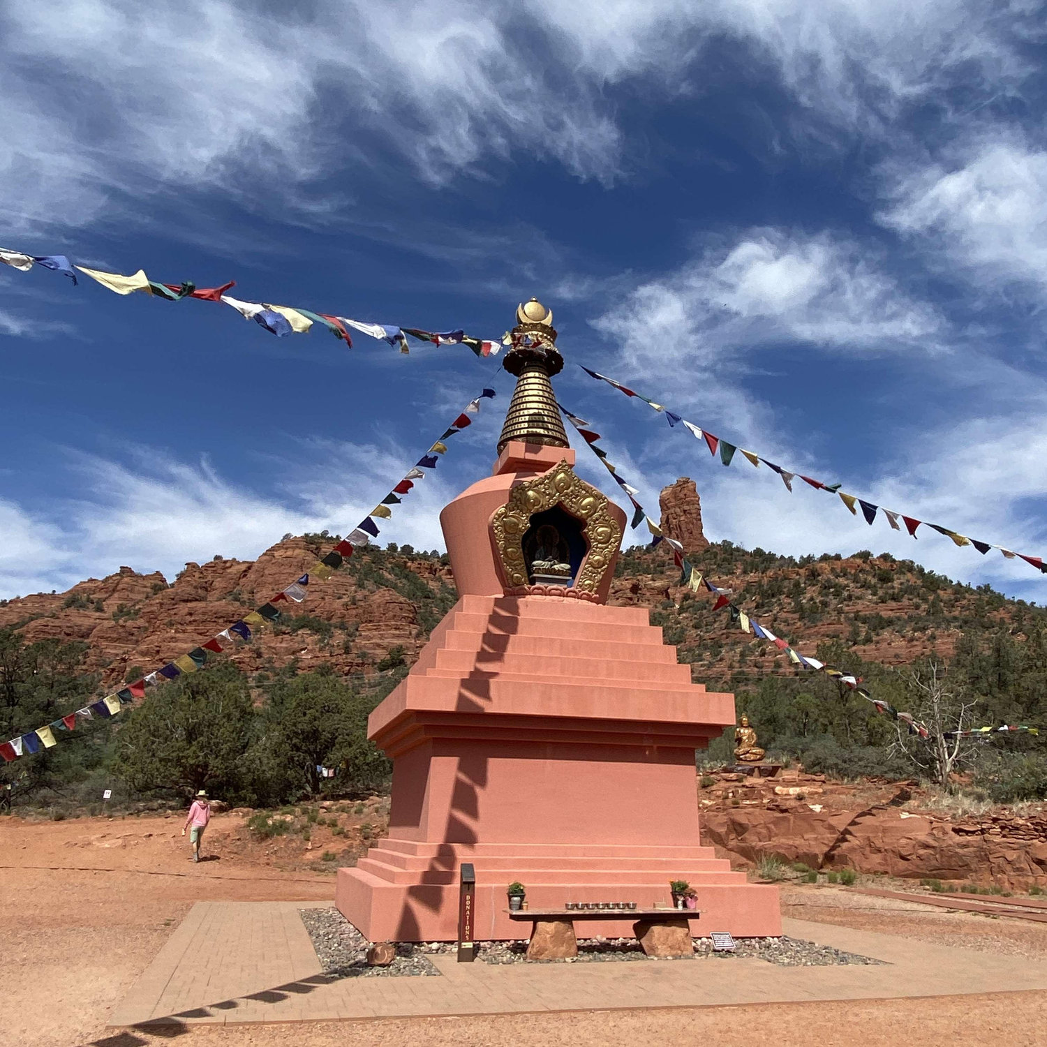 A Buddhist Stupha we visited.