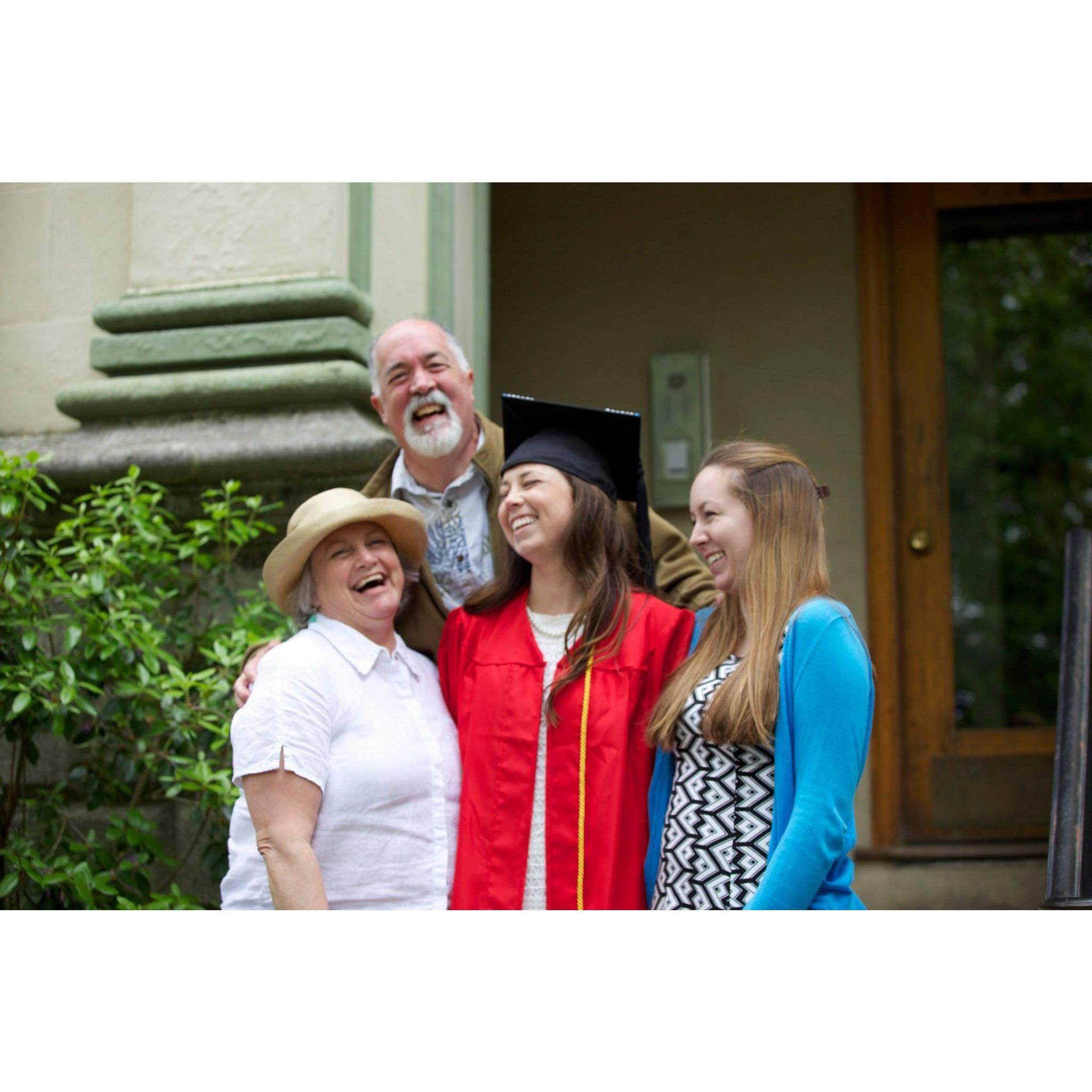 The Jones' on Isabell'e graduation day.