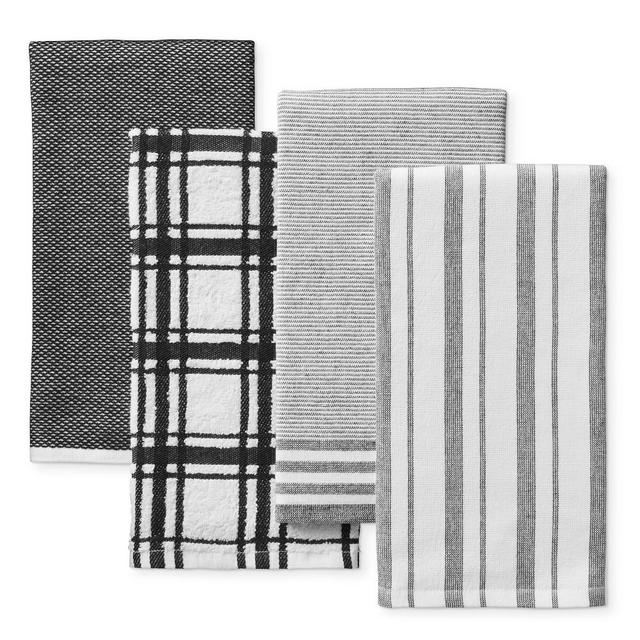 Williams Sonoma Multi-Pack Absorbent Dishcloths, Set of 4, Jet Black