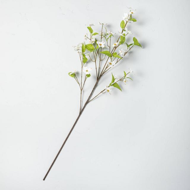 32" Faux White Dogwood Flower Stem - Hearth & Hand™ with Magnolia