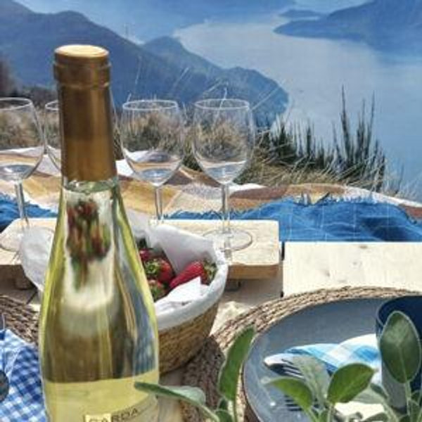 Picnic Lunch & Champagne for 2 - Lake Como