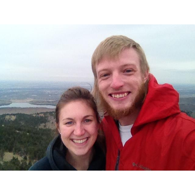 Our second date (2014) hiking up Horsetooth. Darren brought hot cocoa and an extra sweatshirt :)