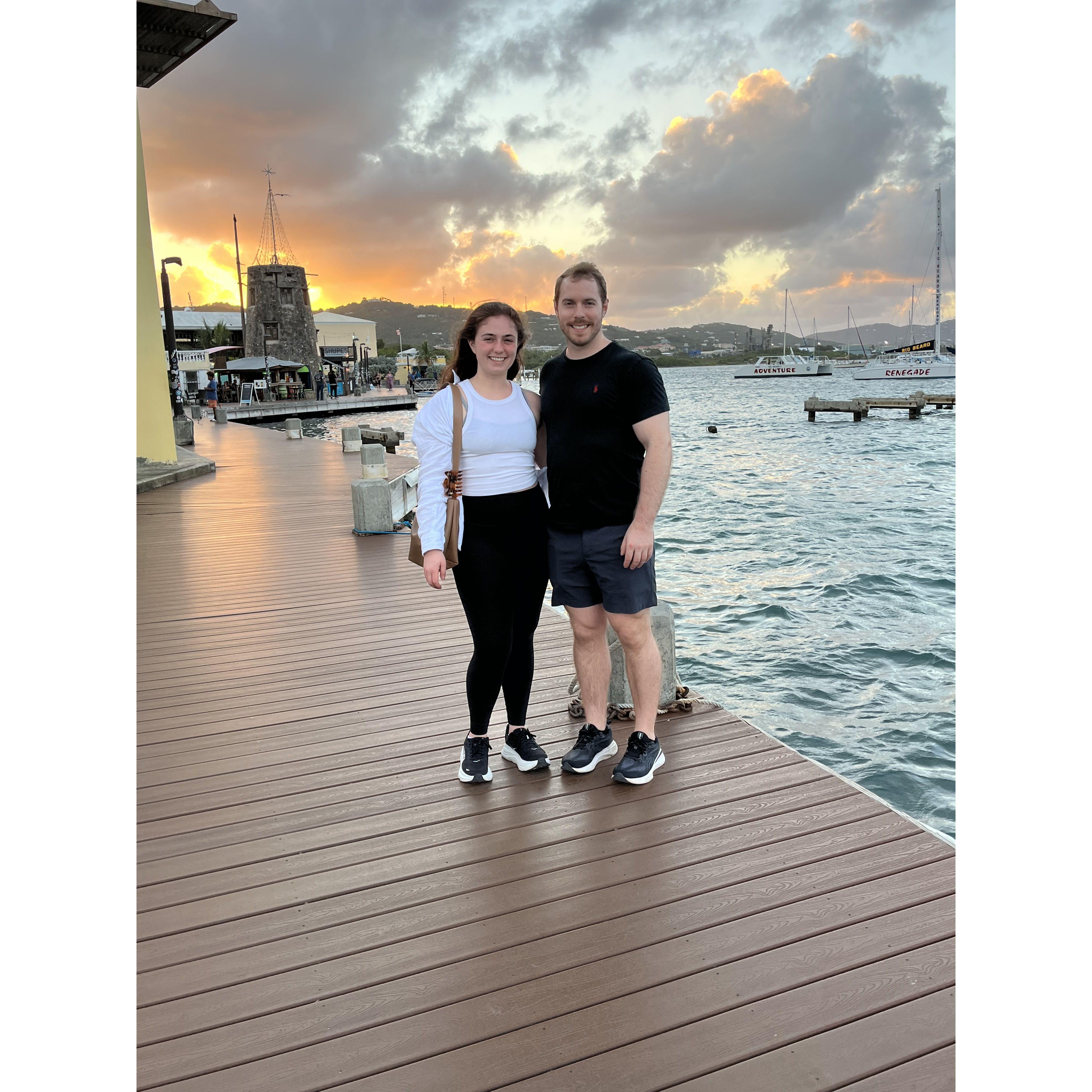 February 2025 - watching the sunset in St. Croix, USVI