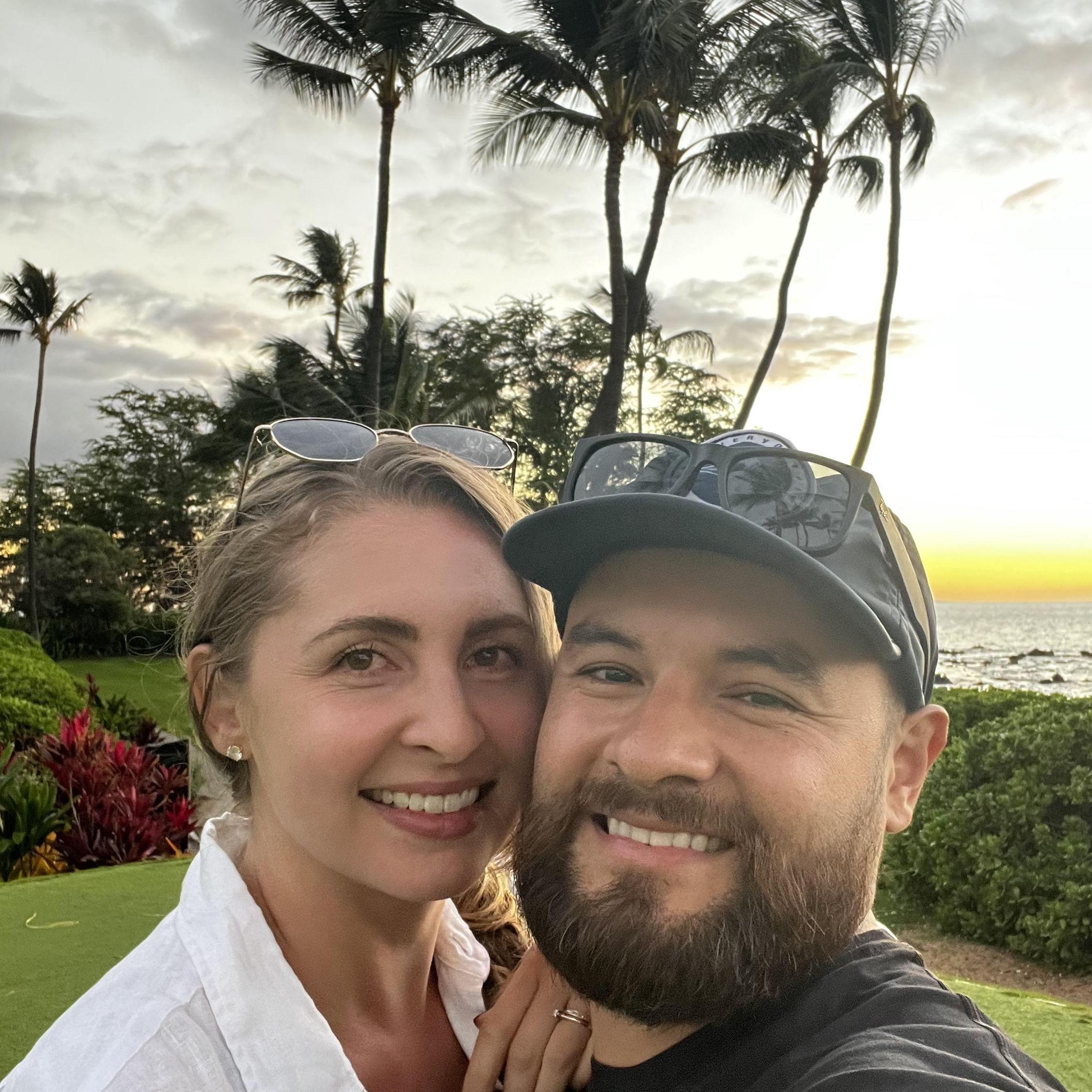 The first couple's trip to Hawaii after Josiah was born.