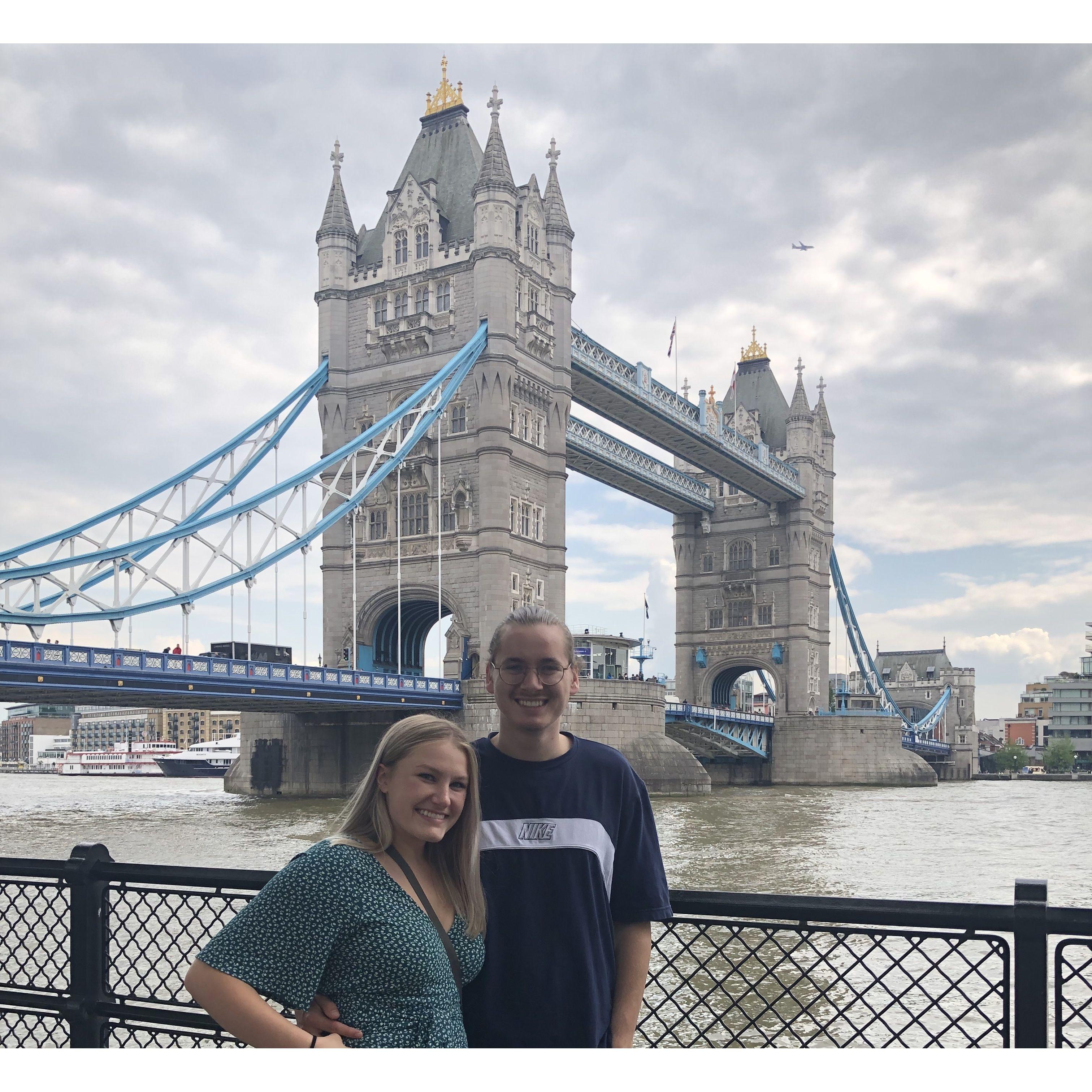 We took a trip to London for Natalie's 21st birthday. This is pictured at the Tower Bridge.