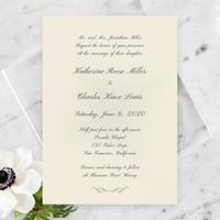 Abbey Classic | Ivory | Zola Wedding Invitations