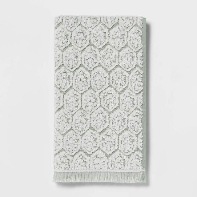 Sculpted Terry Hand Towel Green - Threshold™