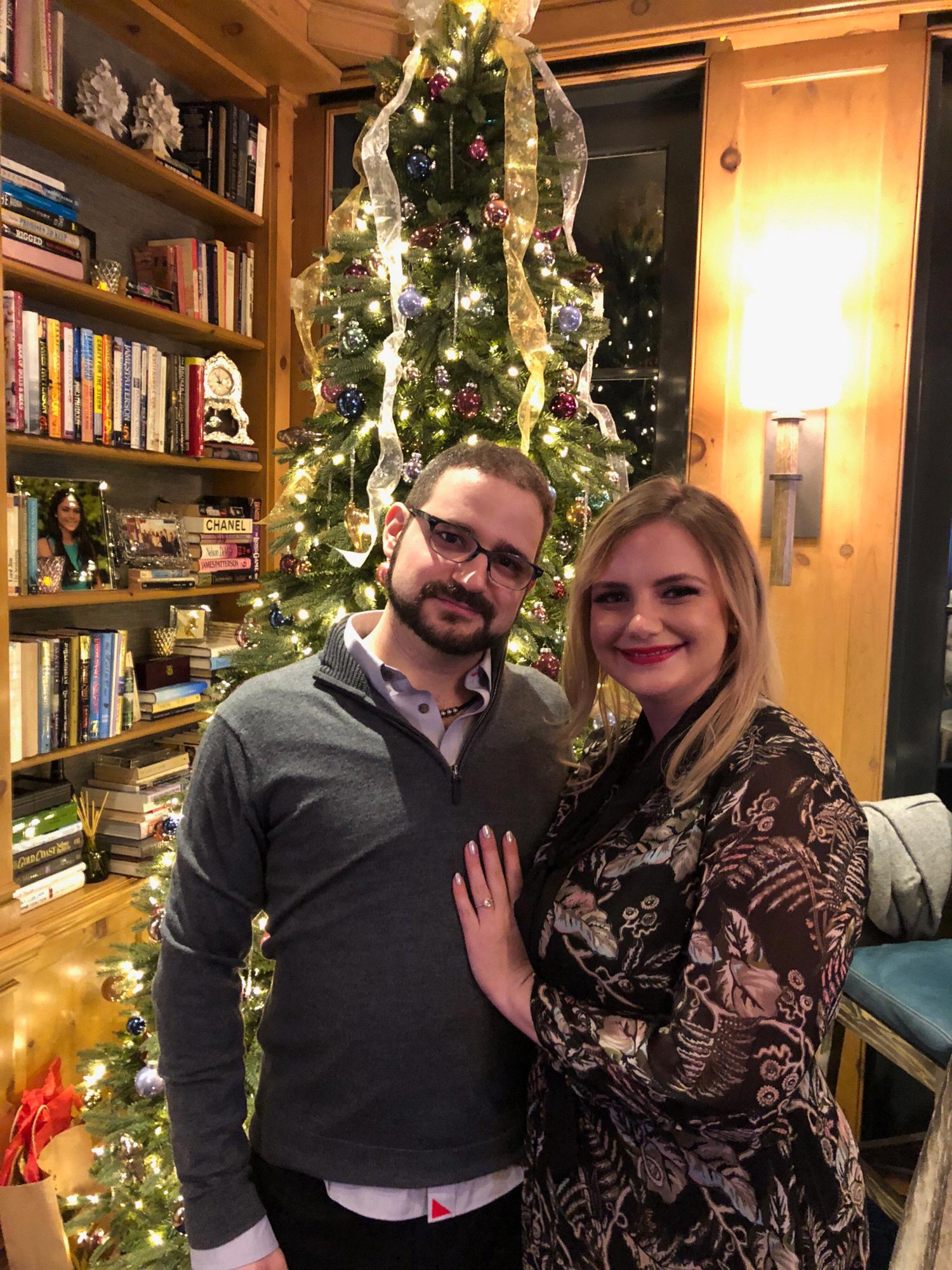 Our first picture as an engaged couple!