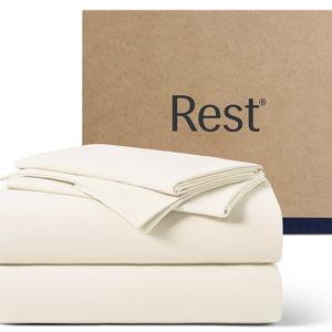 REST® Evercool®+ Cooling Sheet Set, King Size, Snow Ivory