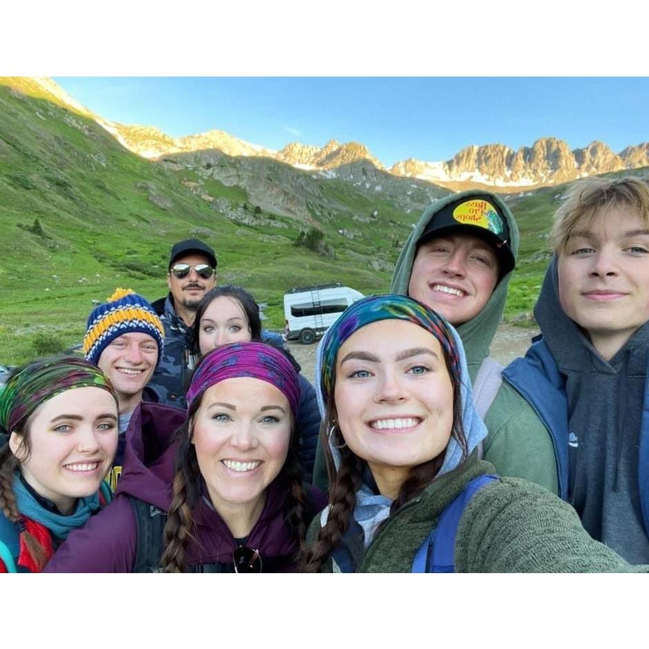 This picture was taken at the base of Handies Peak- our first 14er hike together! It was so fun to introduce my family to the world of hiking mountains over 14,000 ft. We loved the challenge!