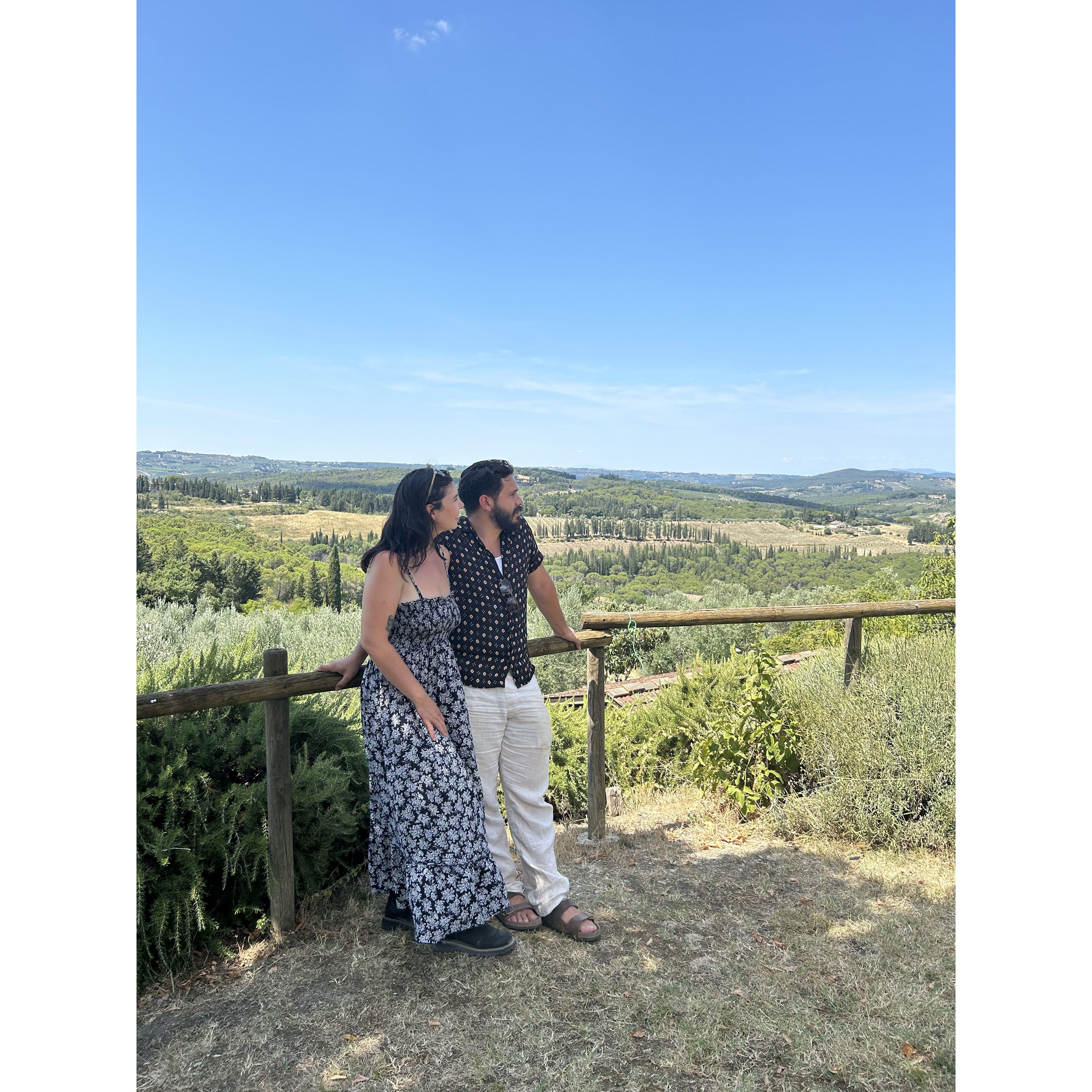 Tuscany after our Vespa wine tour. Italy 2024
