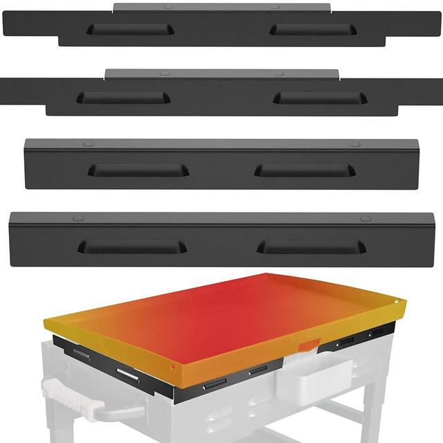 Wind Guards for Blackstone 28'' Griddle, Blackstone Griddle Accessories, Protect Flame, Hold Heat, Save Gas, Fit with Side Shelf, Lid and Rear Grease Cup, Heat Shield for Side Table, Magnetic, Black