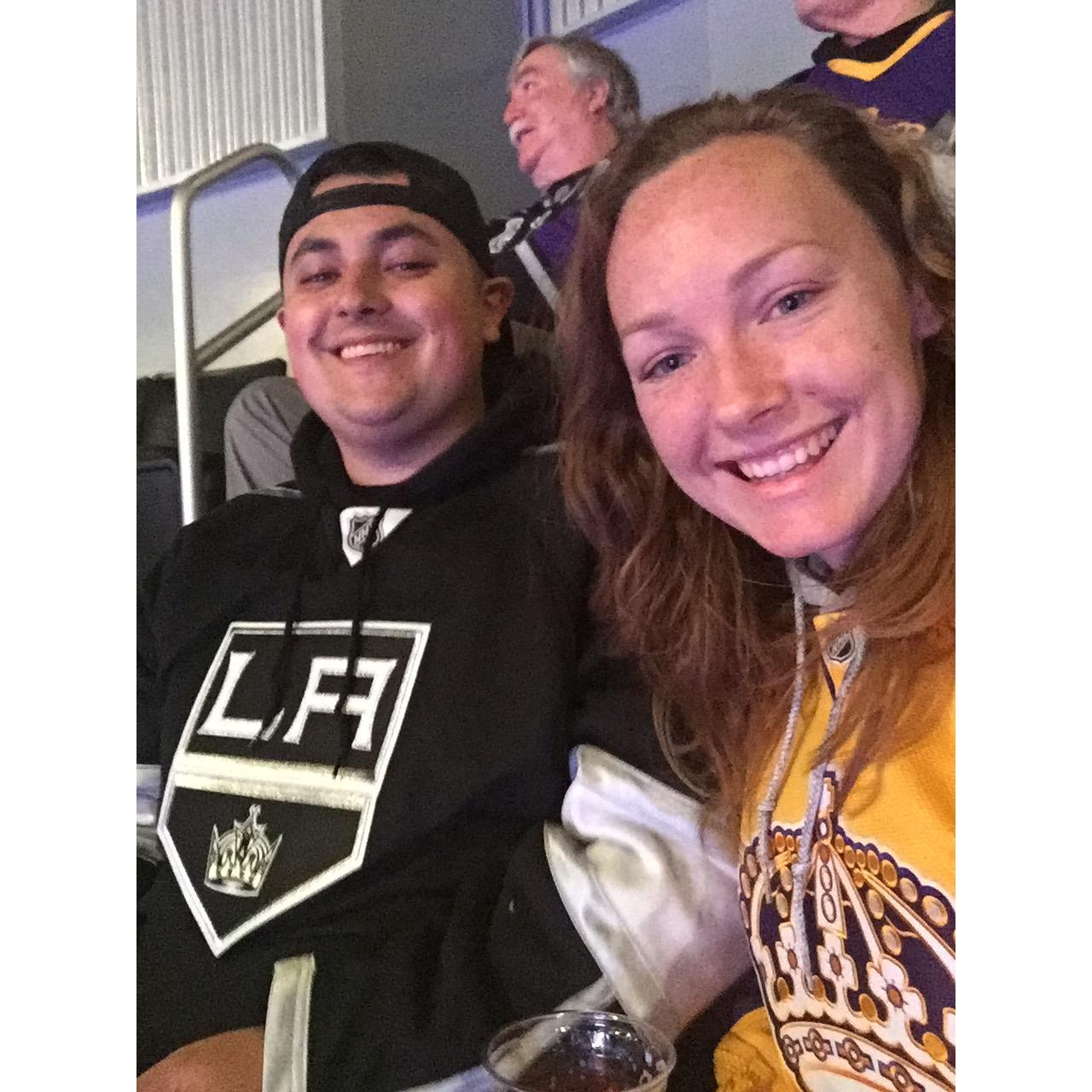 LA Kings game at Staples Center.