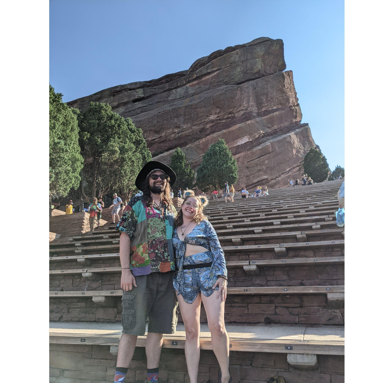 Matt's first trip to Red Rocks Amphitheater, CO