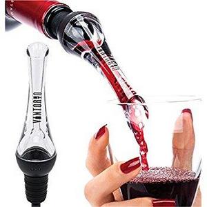 Vacu Vin 6804606 Wine Saver Server, Black with server