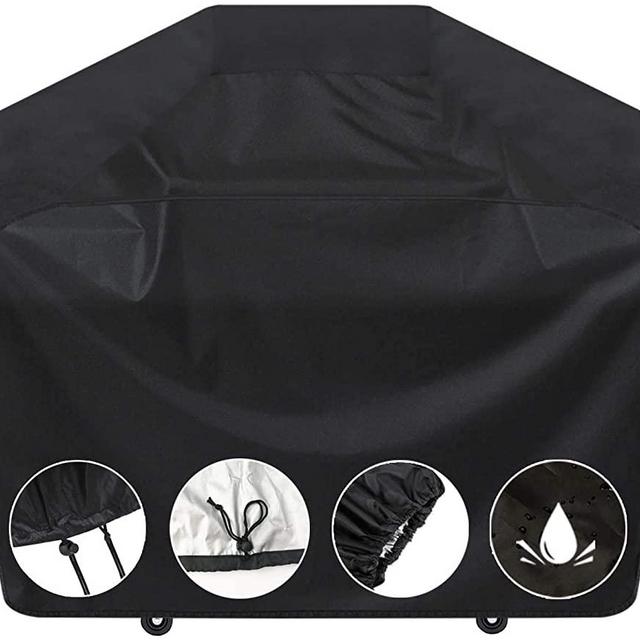 SARCCH Grill Cover,58- inches BBQ Special Grill Cover, Waterproof,UV and Fade Resistant, Durable and Convenient, Black，Fits Grills of Weber Char-Broil Nexgrill Brinkmann and More,