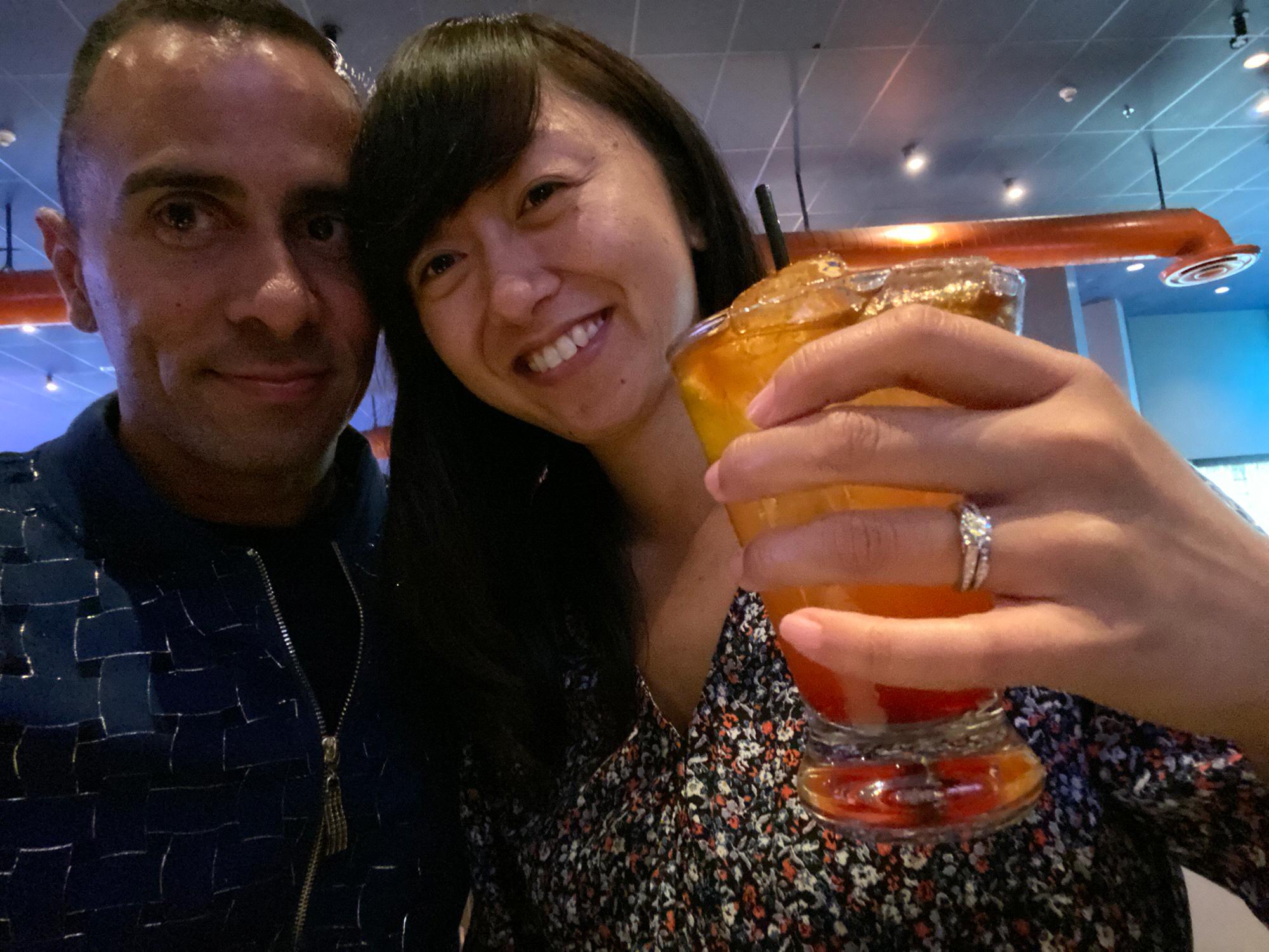 We decided to celebrate the engagement at Dave and Busters, where we had our first date!