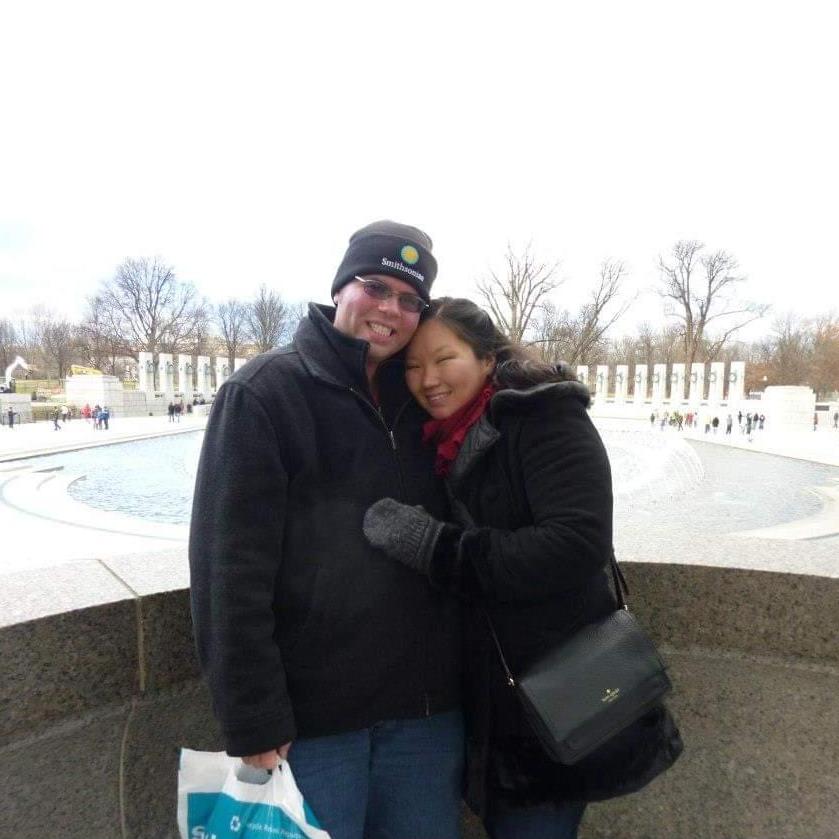 Being touristy on our first trip to DC.